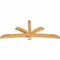 Ekena Millwork Davenport Rough Sawn Timber Gable Bracket, Western Red Cedar, 84"W x 35"H x 4"D x 4"F, 10/12 Pitch GBW084X35X0404DAV00RWR - alternate 4